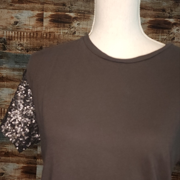 ๐ 3 for $15 Deal! ๐American Eagle Outfitters gray with sequin sleeves XS - Picture 4 of 7